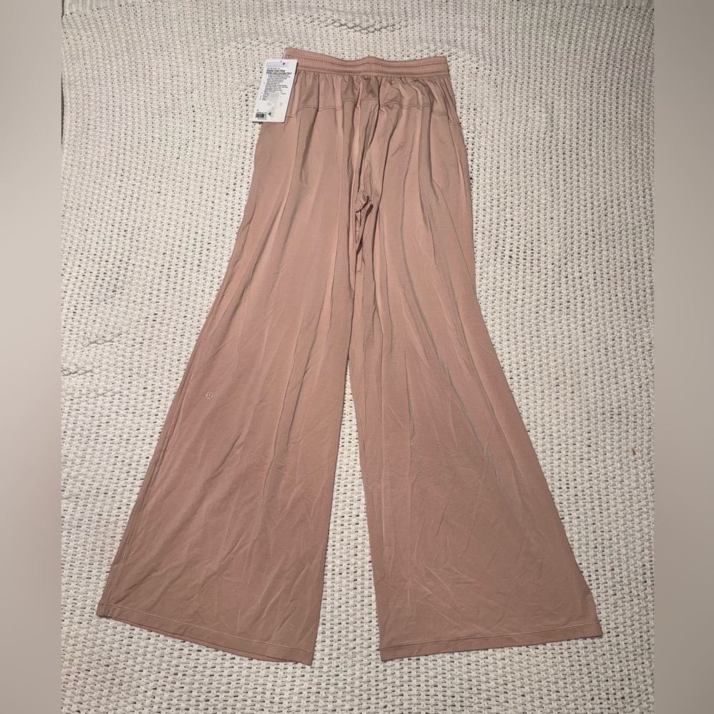 Lululemon Modal High-Rise Wide-Leg Lounge Pant Misty Shell Pink size 4 - Picture 6 of 7